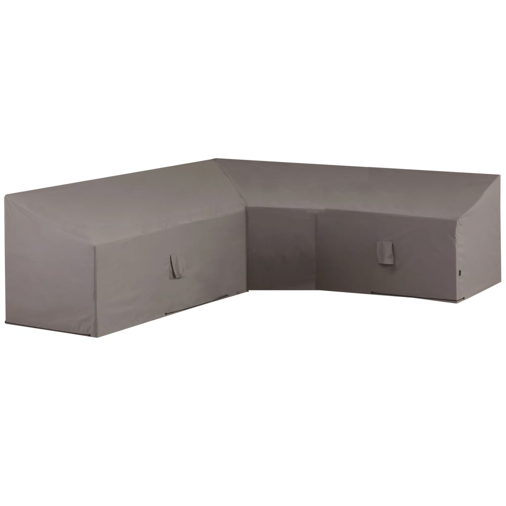 Housse de salon de jardin en forme de L 270x270x65/90 cm Gris Housses pour meubles d'extérieur Madison