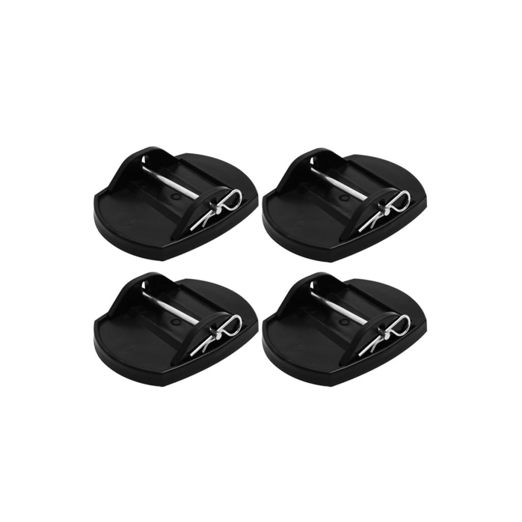Patins de support de caravane 4 pcs avec broches métalliques Mâts & piquets de tente ProPlus