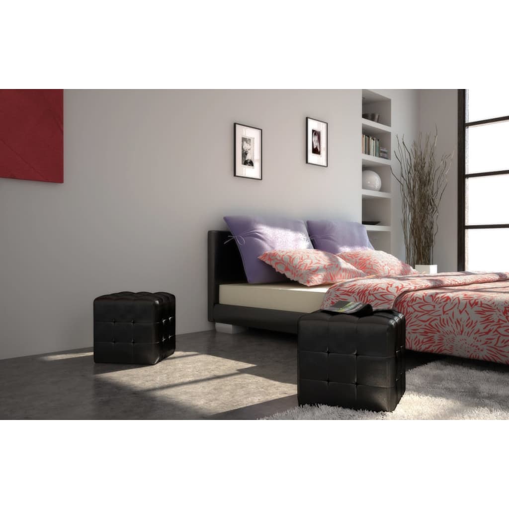 Tabourets cube Noir - XIOS