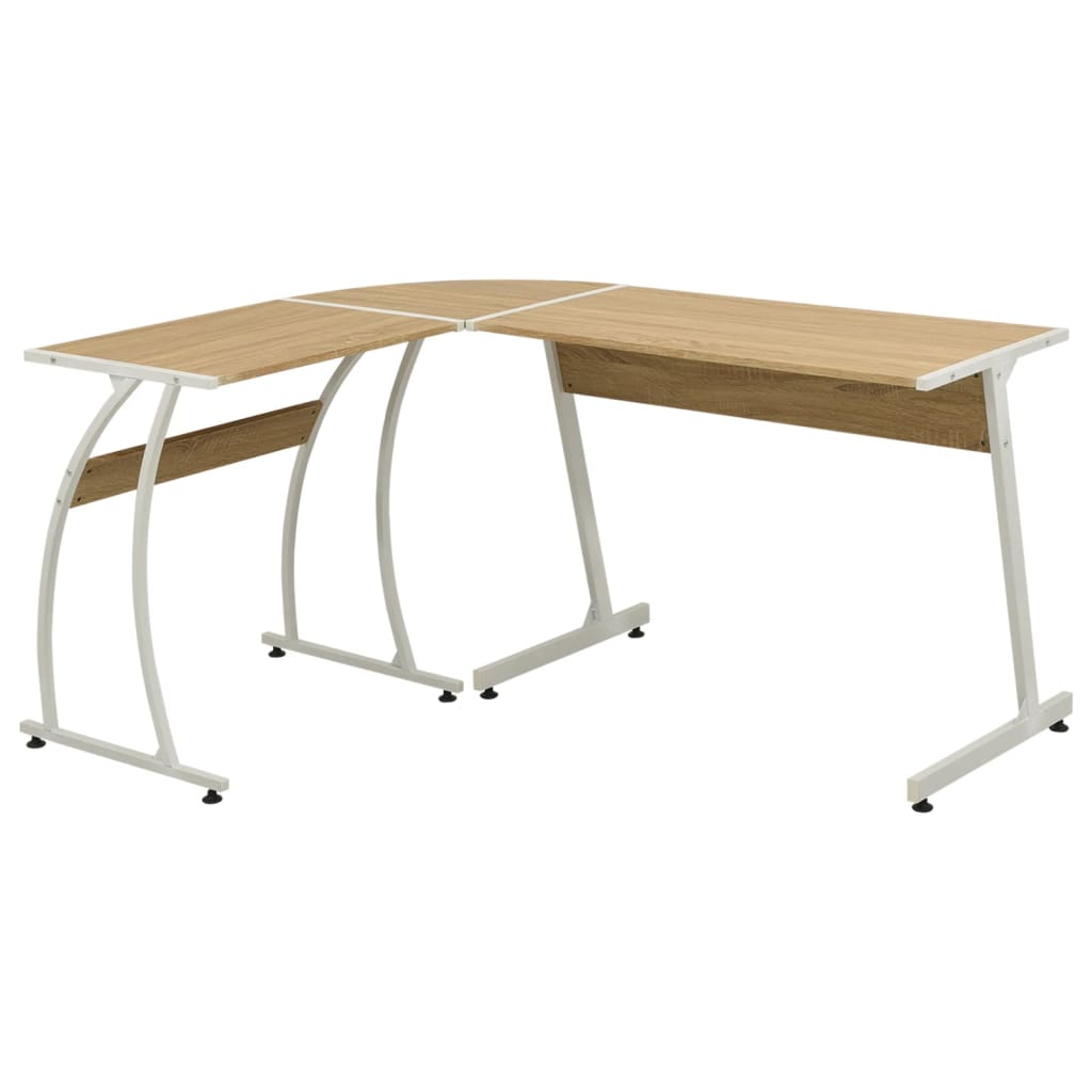 Bureau d'angle en forme de L Chêne - XIOS