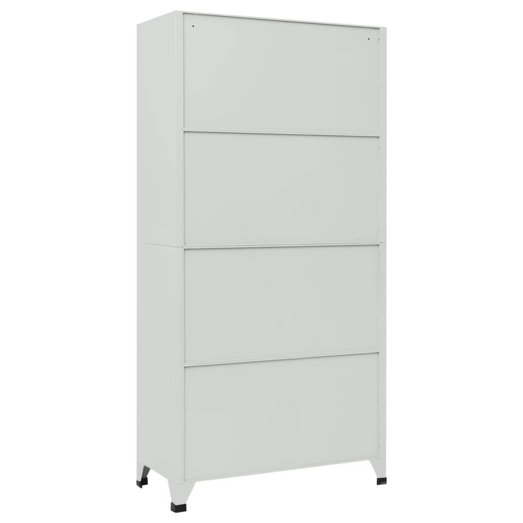Armoire à casier avec 6 compartiments Acier 90x45x180 cm Gris - XIOS