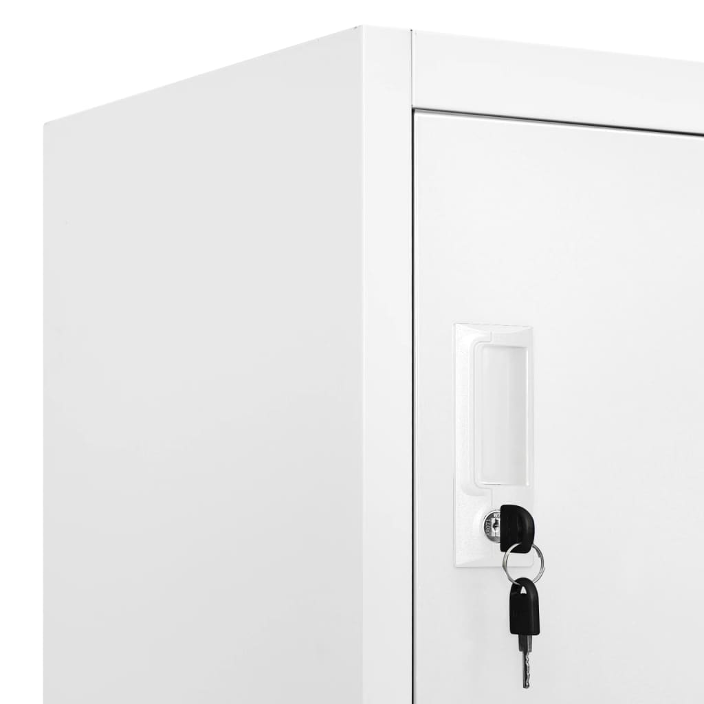 Armoire à casier avec 9 compartiments Acier 90x45x180 cm Gris - XIOS
