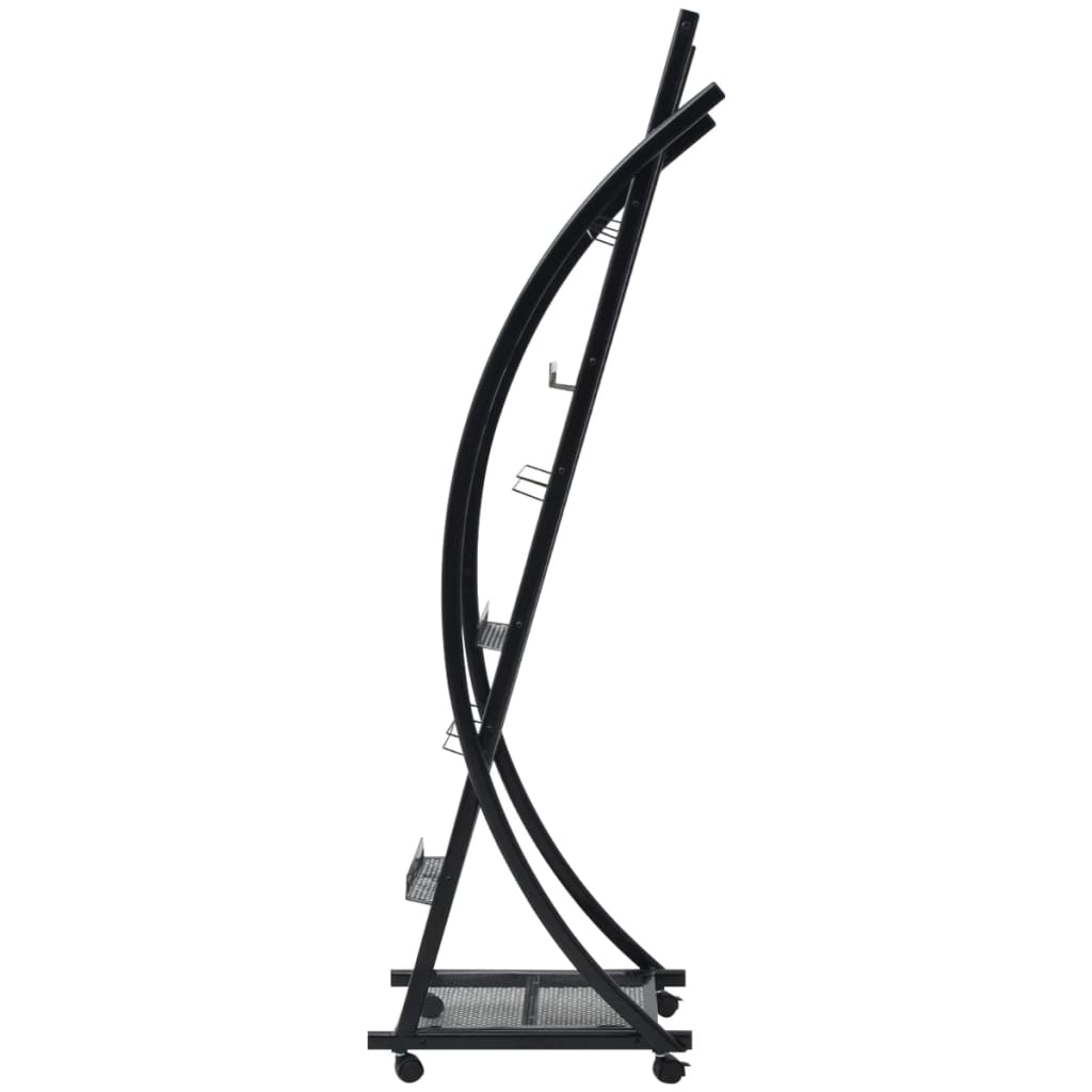 Porte-revue 40 x 32 x 131 cm Noir A4 - XIOS