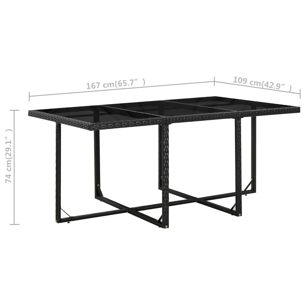 Ensemble à manger d’extérieur 11 pcs coussins résine tressée - XIOS