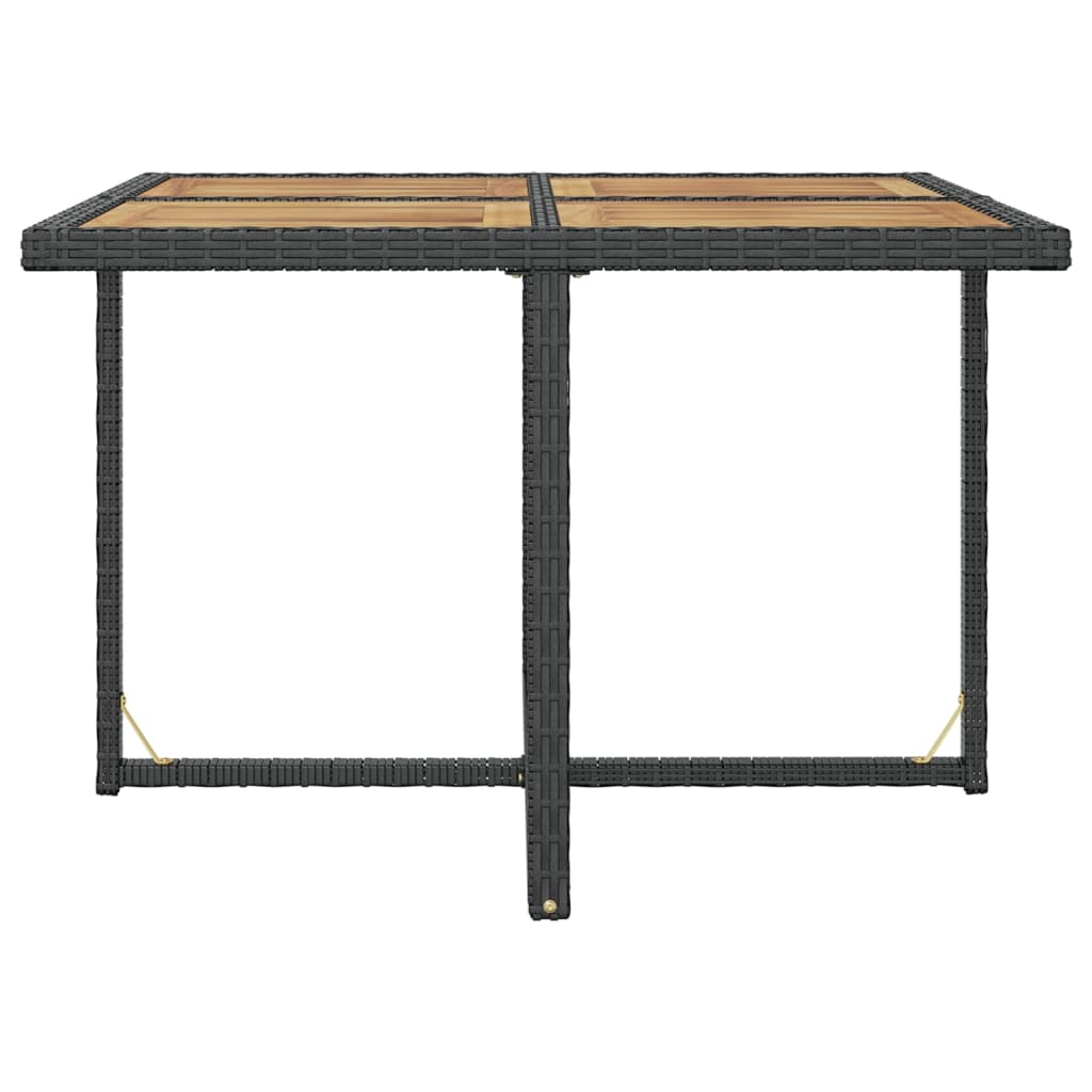 Ensemble à manger d'extérieur 9 pcs résine tressée et acacia - XIOS