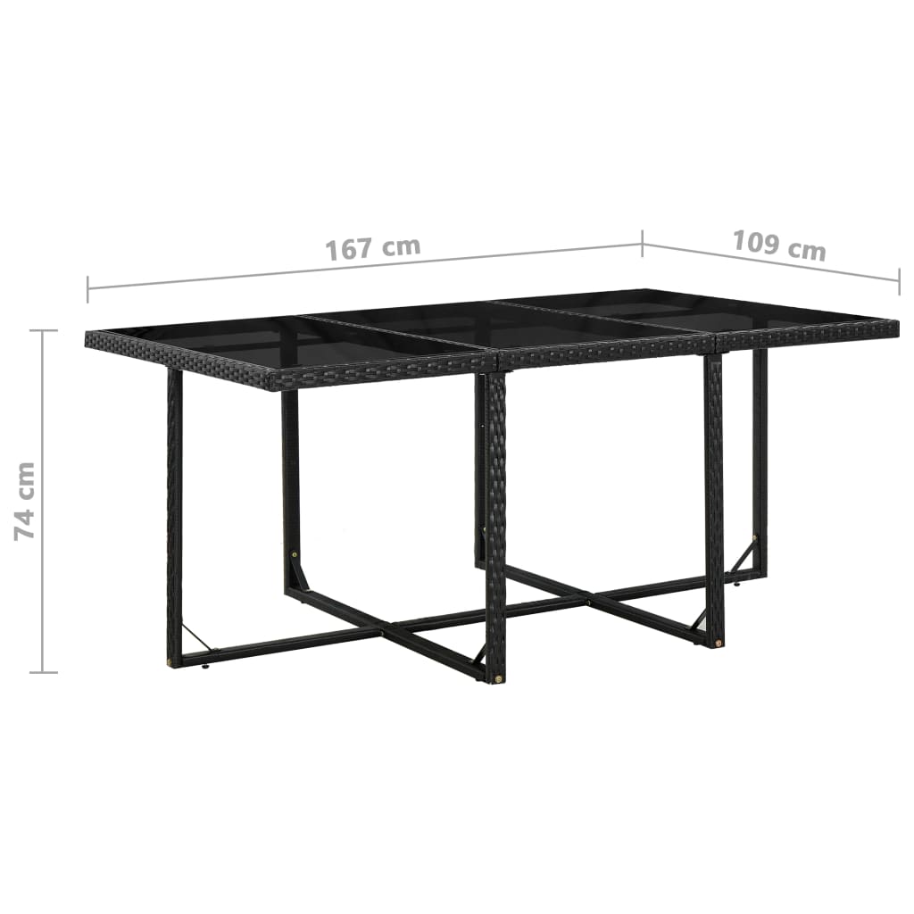 Ensemble à manger d'extérieur 11 pcs coussins résine tressée - XIOS