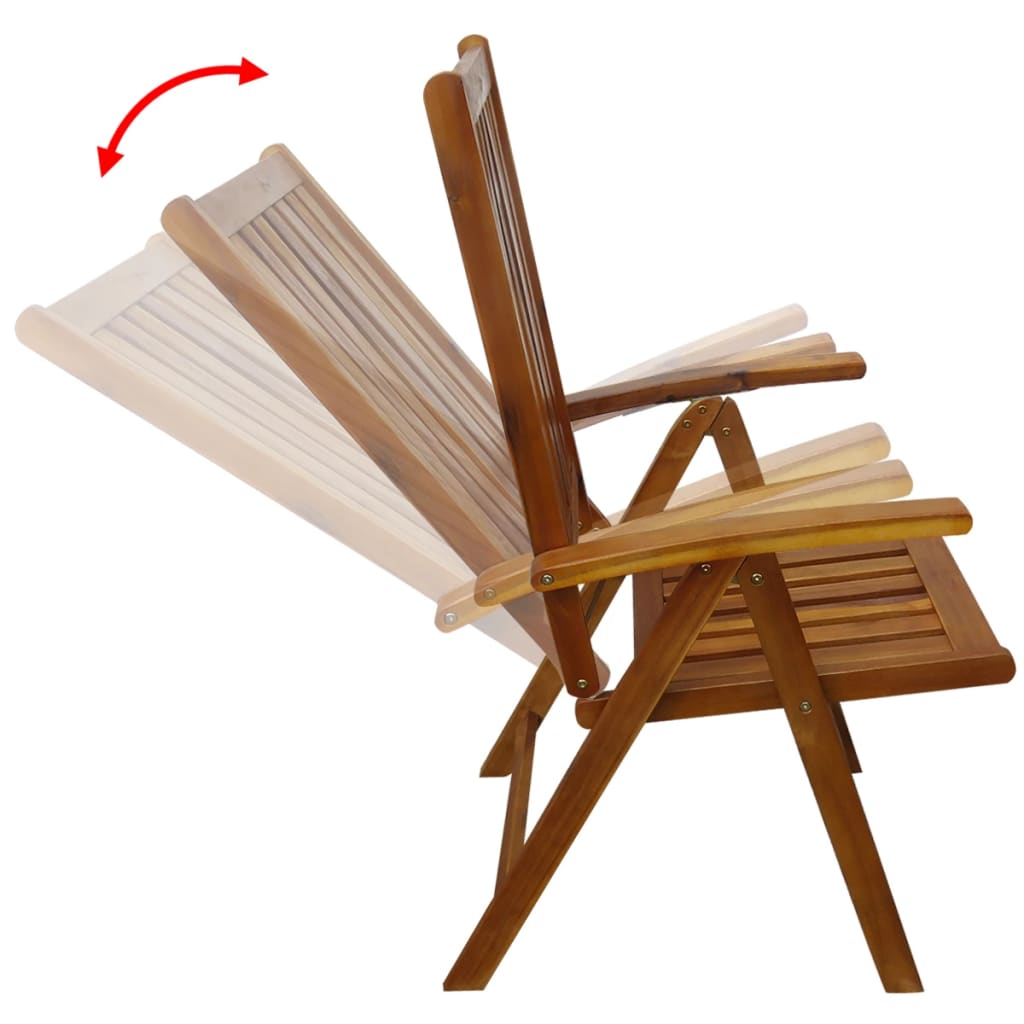 Ensemble à manger d'extérieur 7 pcs Bois d'acacia solide