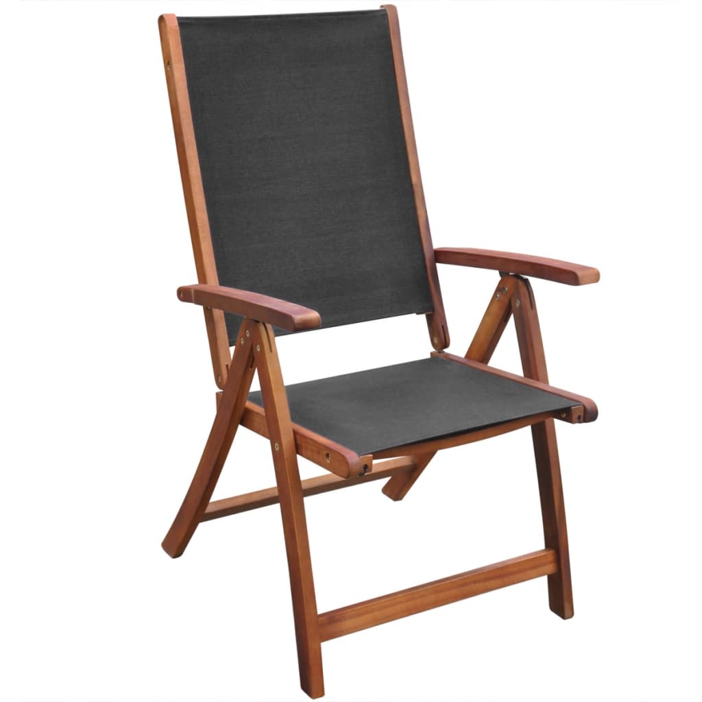 Ensemble à manger d'extérieur 9 pcs et coussins Acacia solide