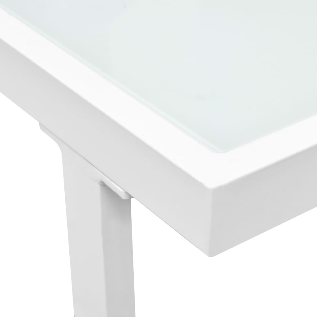 Salon de jardin 5 pcs Textilène Aluminium Noir - XIOS