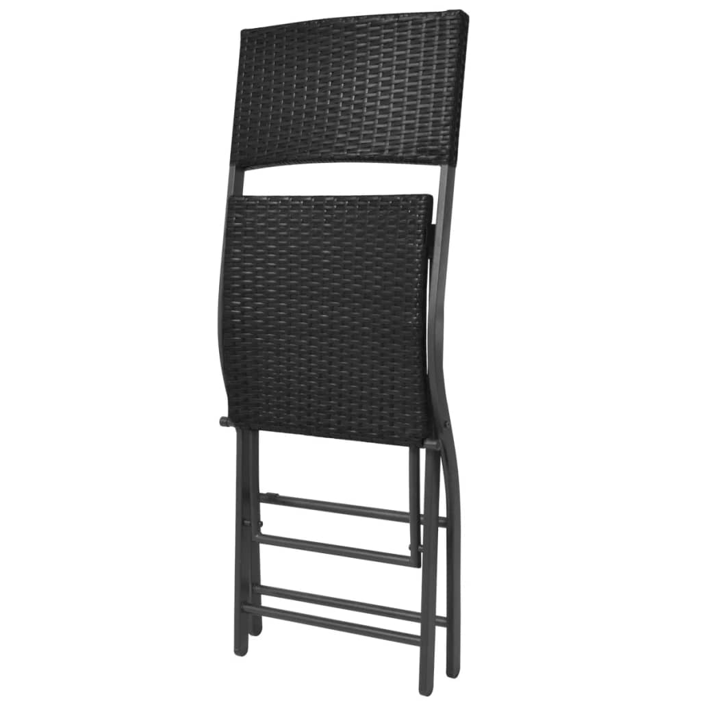Ensemble à manger d'extérieur pliable 7pcs Acier Résine tressée - XIOS