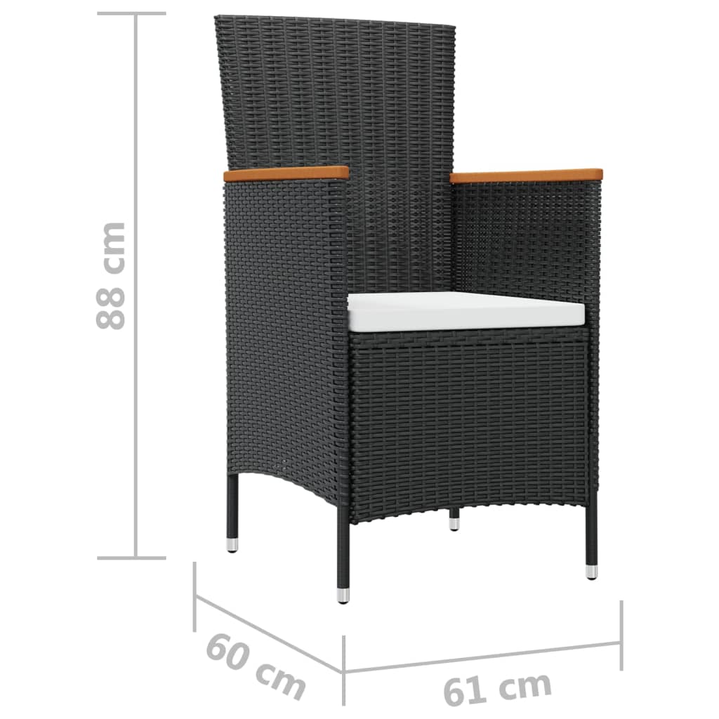 Ensemble à manger d'extérieur 7pcs avec coussins Résine tressée - XIOS