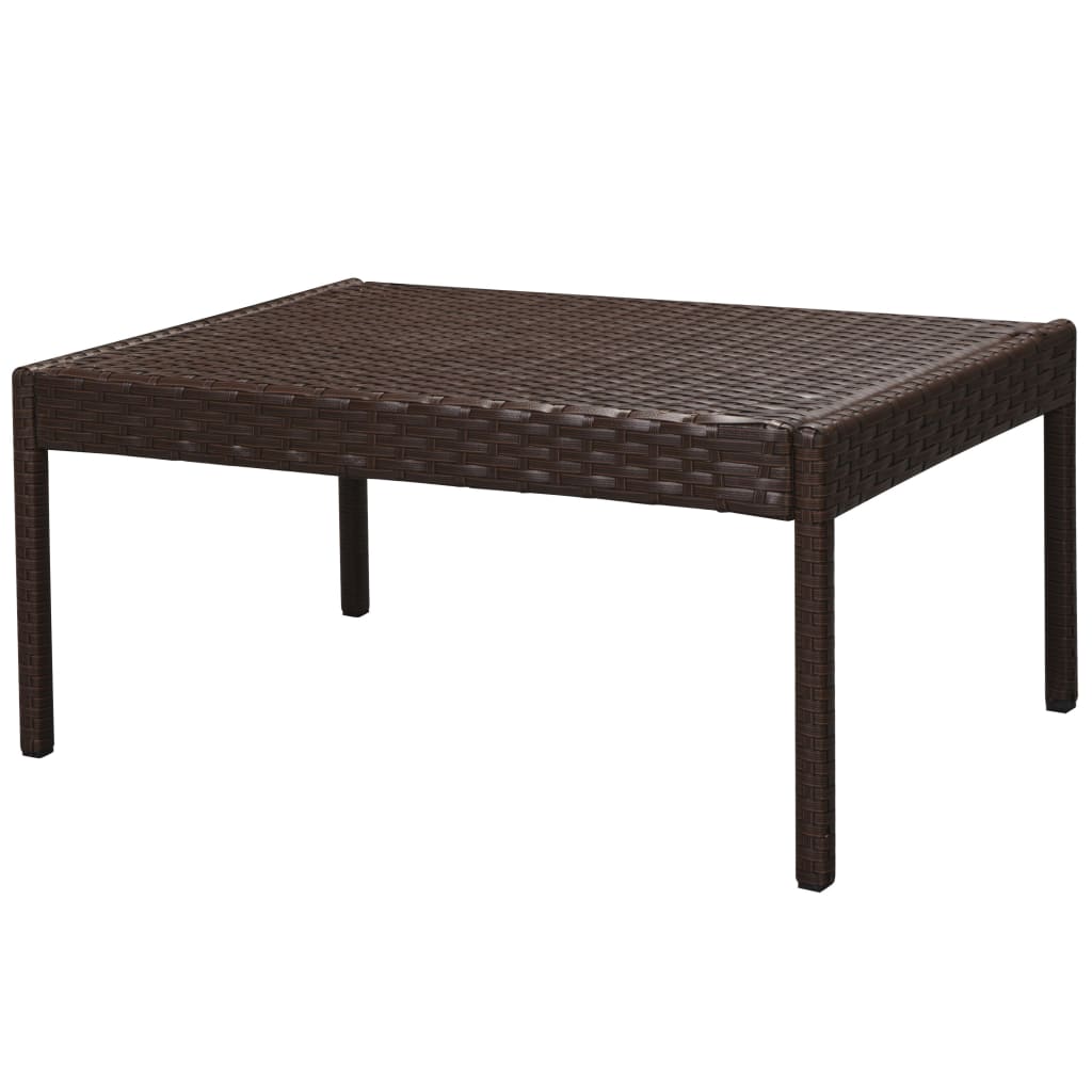Salon de jardin 6 pcs avec coussins Résine tressée Marron - XIOS