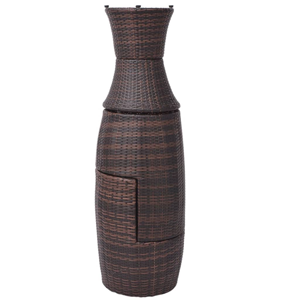 Mobilier de bistro 3 pcs avec coussins Résine tressée Marron - XIOS