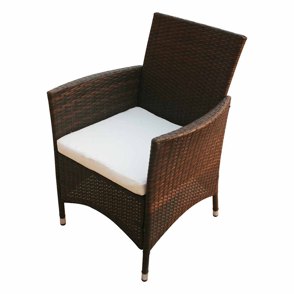 Ensemble à manger d'extérieur 7 pcs et coussins Résine tressée - XIOS