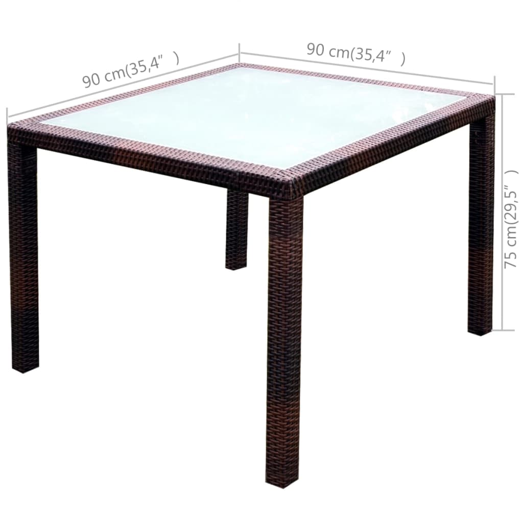 Ensemble à manger d'extérieur 5pcs avec coussins Résine tressée - XIOS