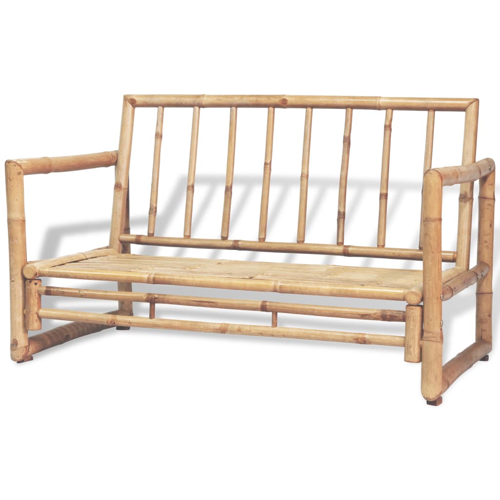 Salon de jardin 4 pcs avec coussins Bambou - XIOS