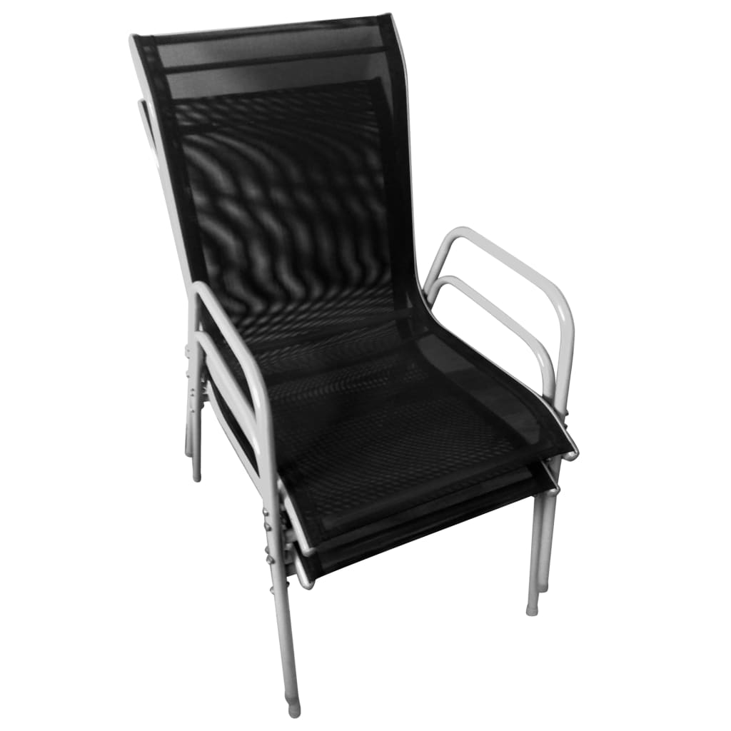 Ensemble de bistro 3 pcs Acier Noir - XIOS
