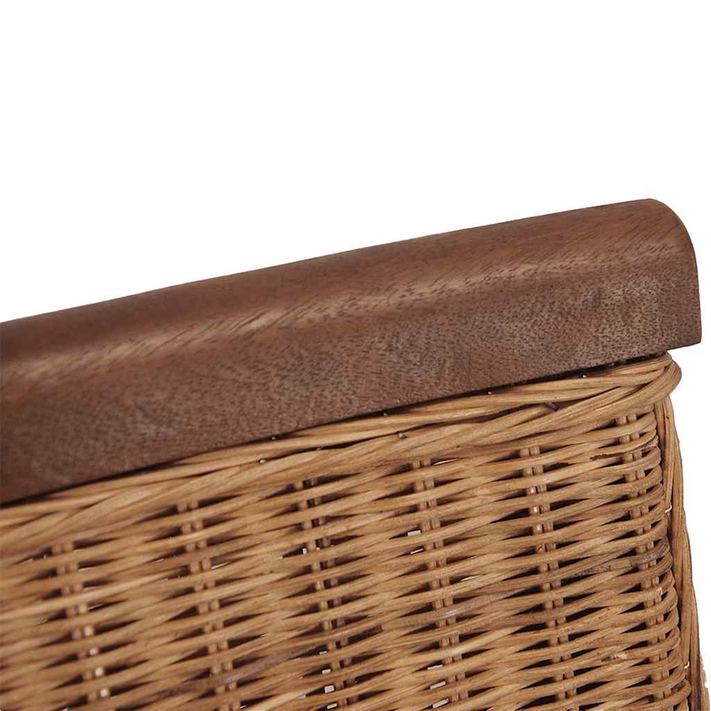 Chaises à manger lot de 2 marron rotin naturel - XIOS