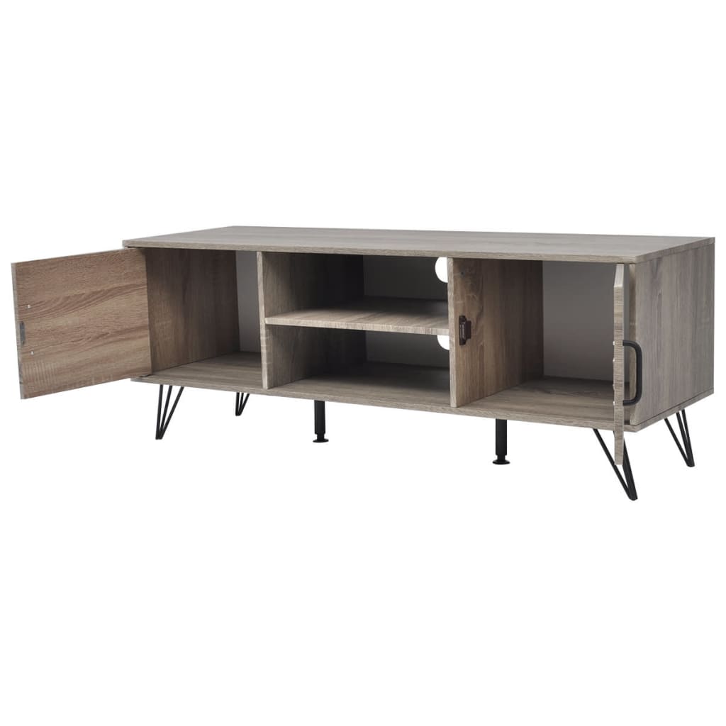 Meuble TV 120x40x45 cm Gris - XIOS