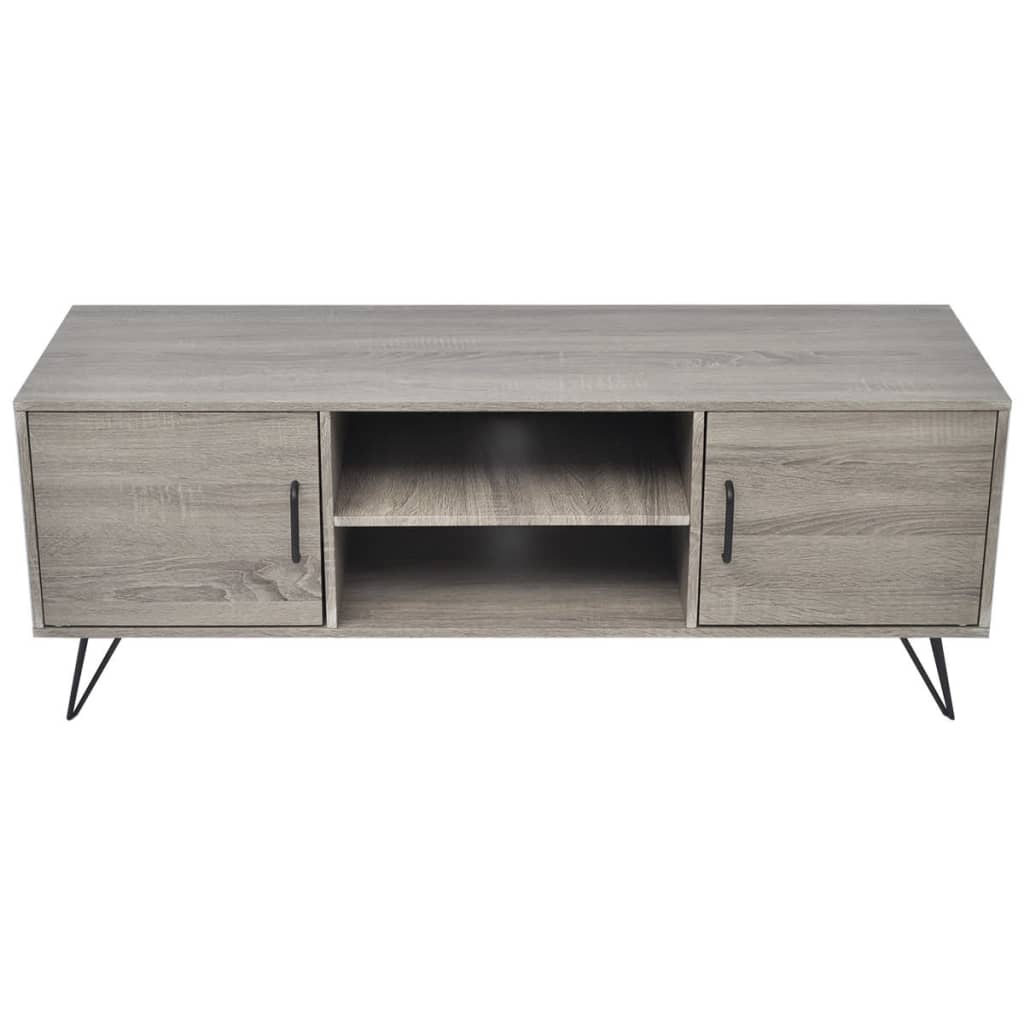 Meuble TV 120x40x45 cm Gris - XIOS