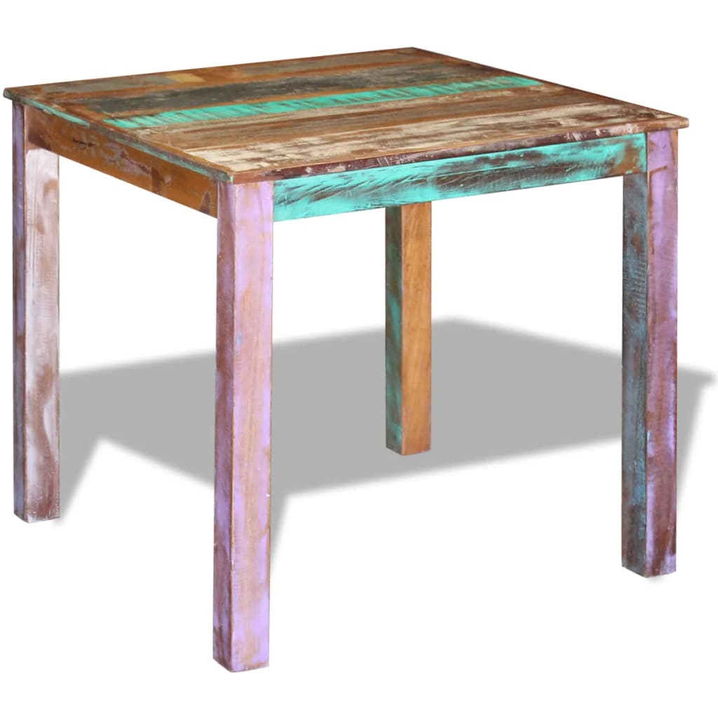 Table de salle à manger Bois de récupération massif 80x82x76 cm
