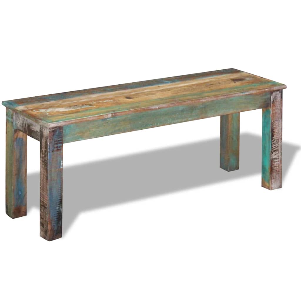 Banc 110x35x45 cm Bois de récupération massif - XIOS