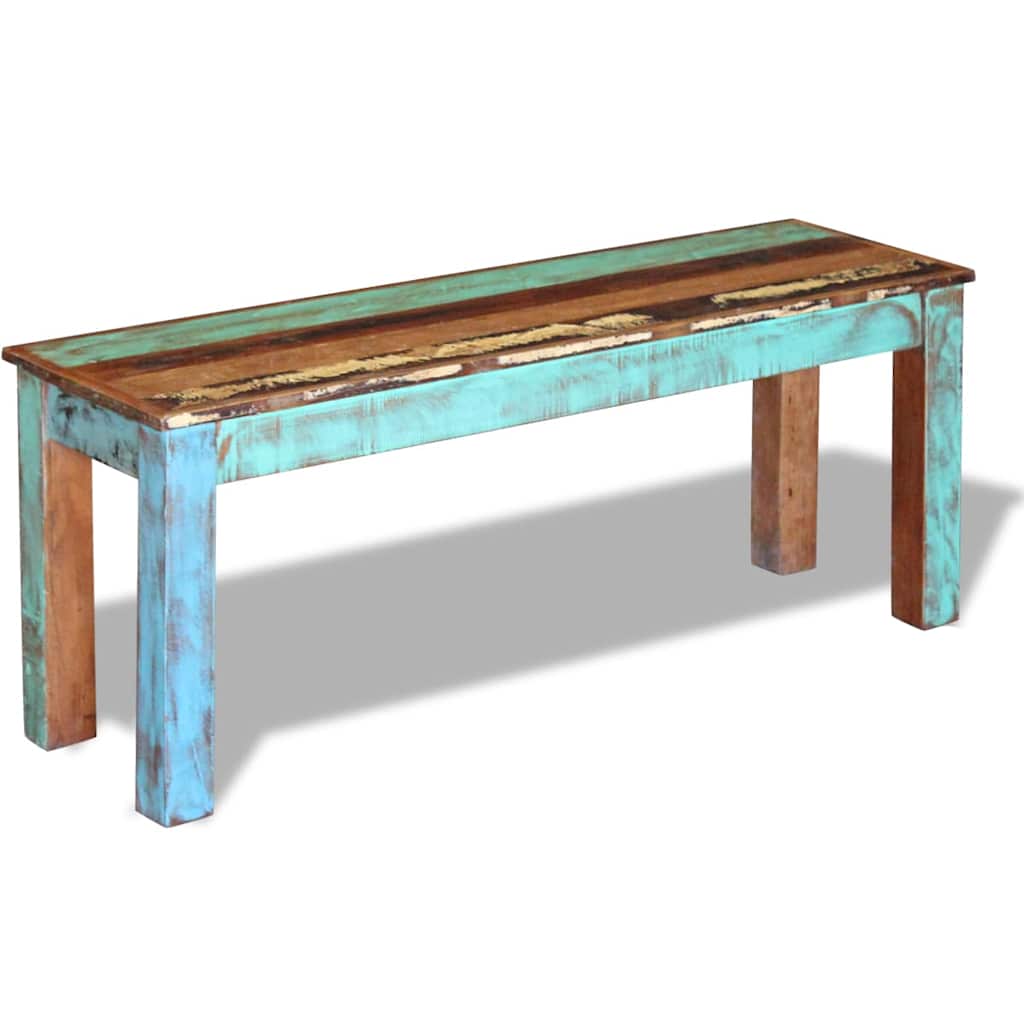 Banc 110x35x45 cm Bois de récupération massif - XIOS