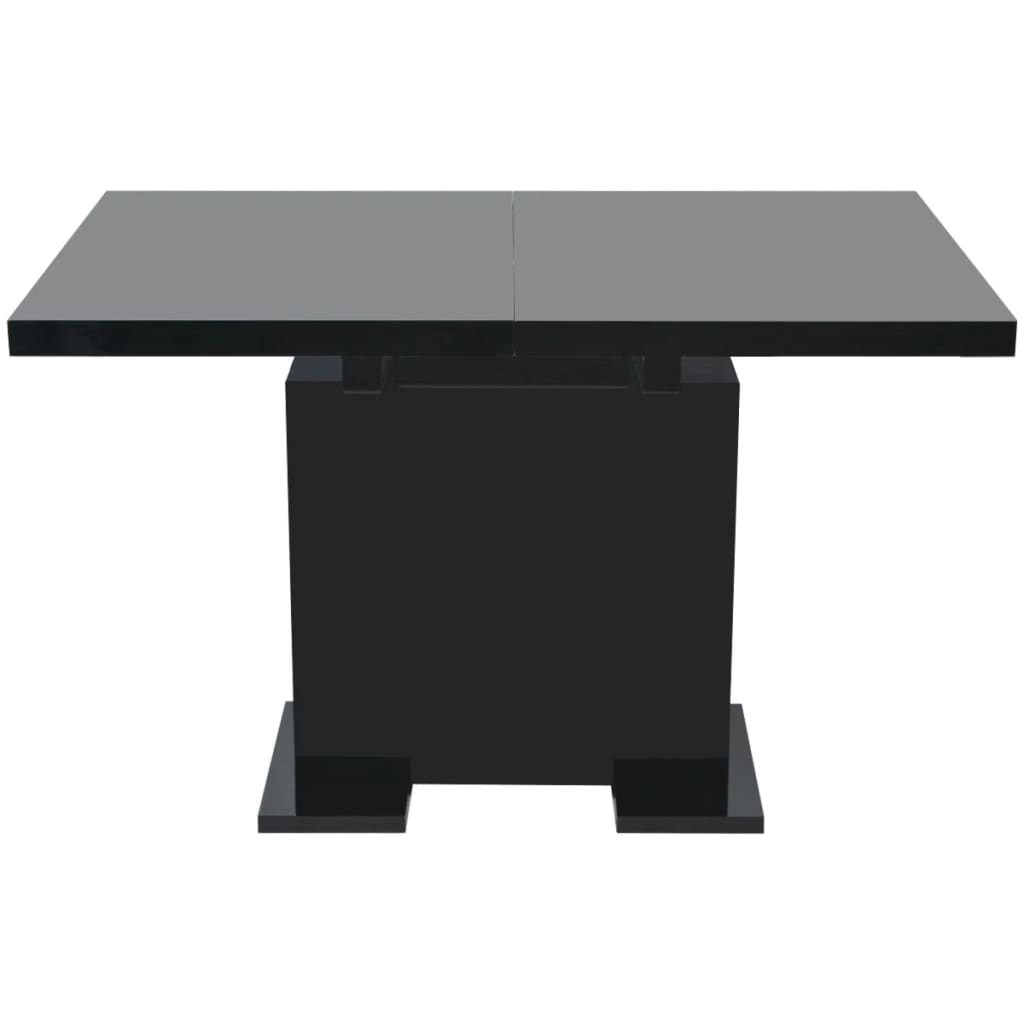 Table à manger extensible noir brillant - XIOS