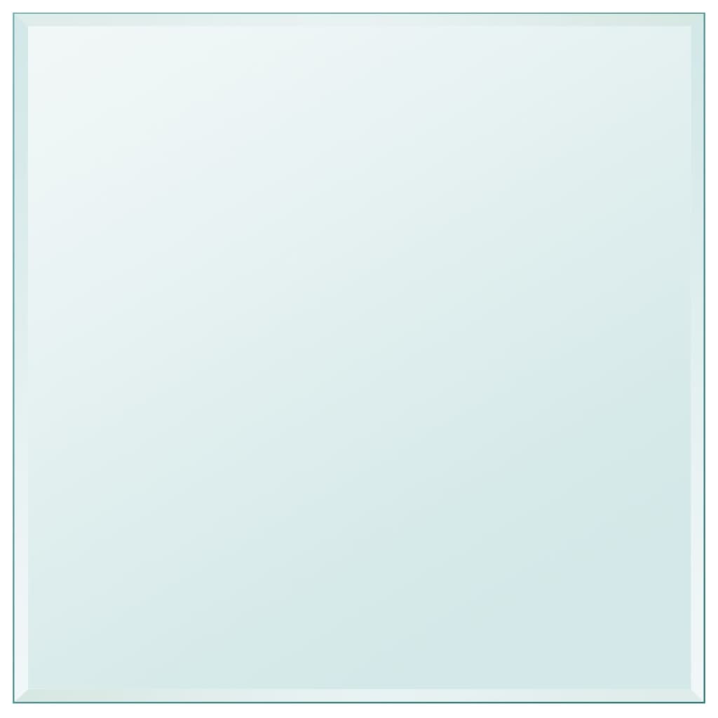 Dessus de table carré en verre trempé 700 x 700 mm - XIOS