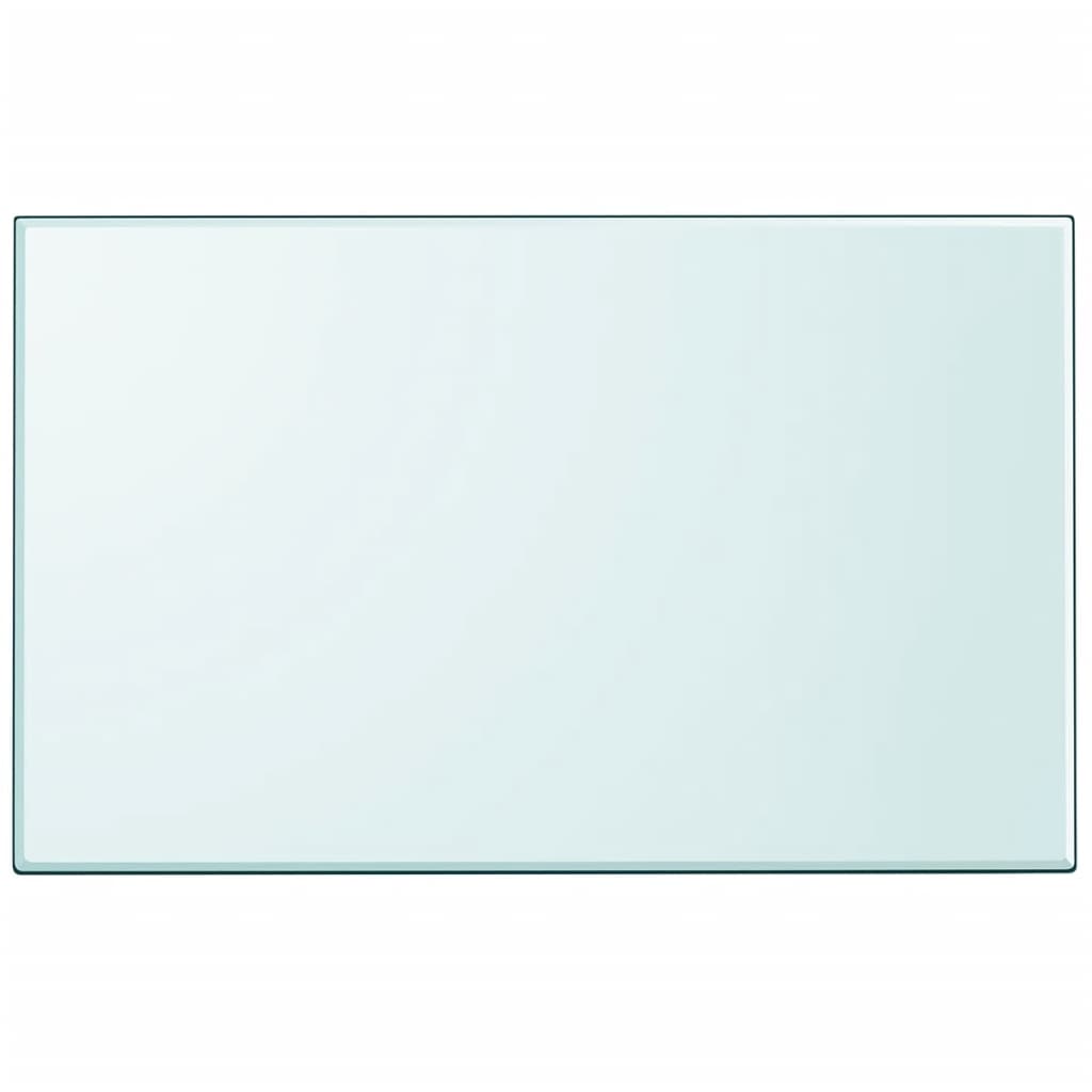 Dessus de table rectangulaire en verre trempé 1000 x 620 mm - XIOS