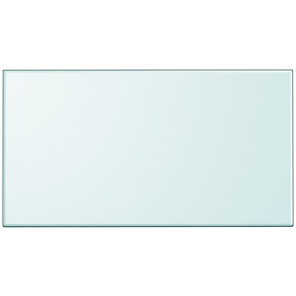Dessus de table rectangulaire en verre trempé 1200 x 650 mm - XIOS