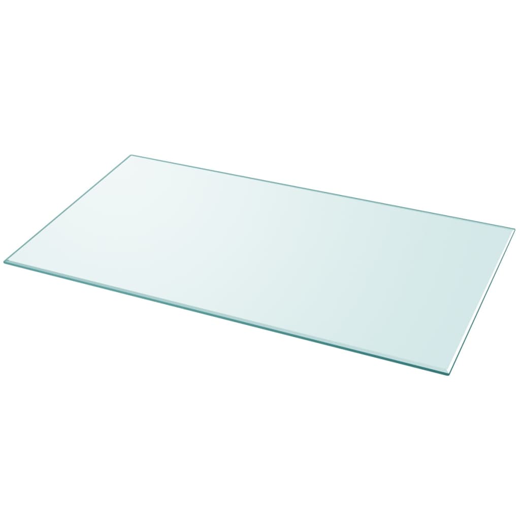 Dessus de table rectangulaire en verre trempé 1200 x 650 mm - XIOS