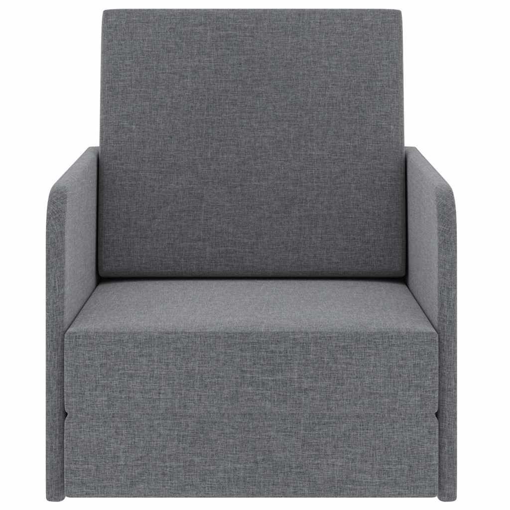 Fauteuil convertible gris clair tissu - XIOS
