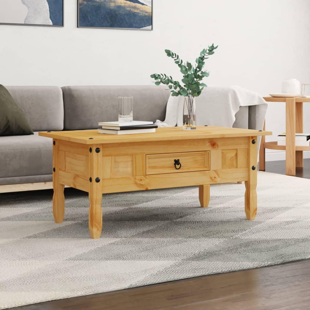 Table basse Pin mexicain Gamme Corona 100 x 55 x 44 cm - XIOS