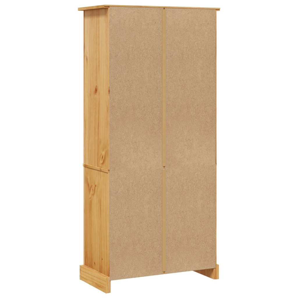 Bibliothèque 5 niveaux Gamme Corona Pin mexicain 80x40x170 cm - XIOS