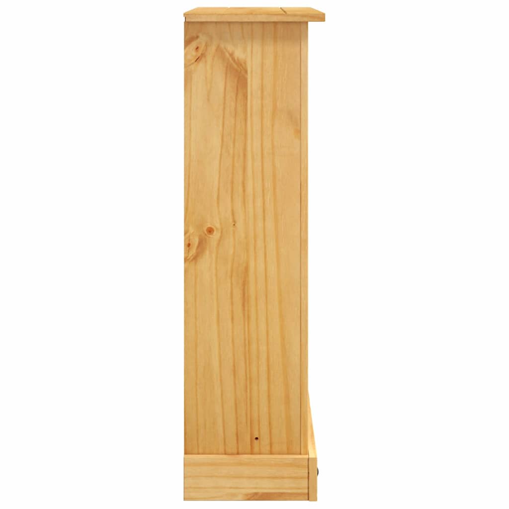 Bibliothèque 3 niveaux Gamme Corona Pin mexicain 80x29x100 cm - XIOS