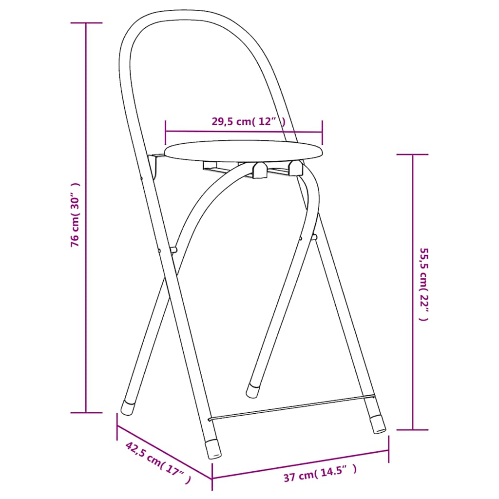 Ensemble de salle à manger pliable 5 pièces MDF noir - XIOS