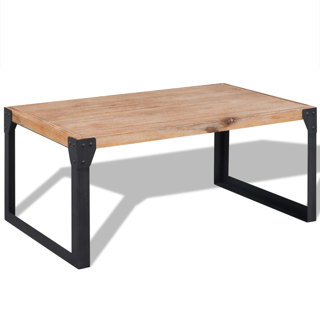 Table basse bois d'acacia massif 100x60x45 cm - XIOS