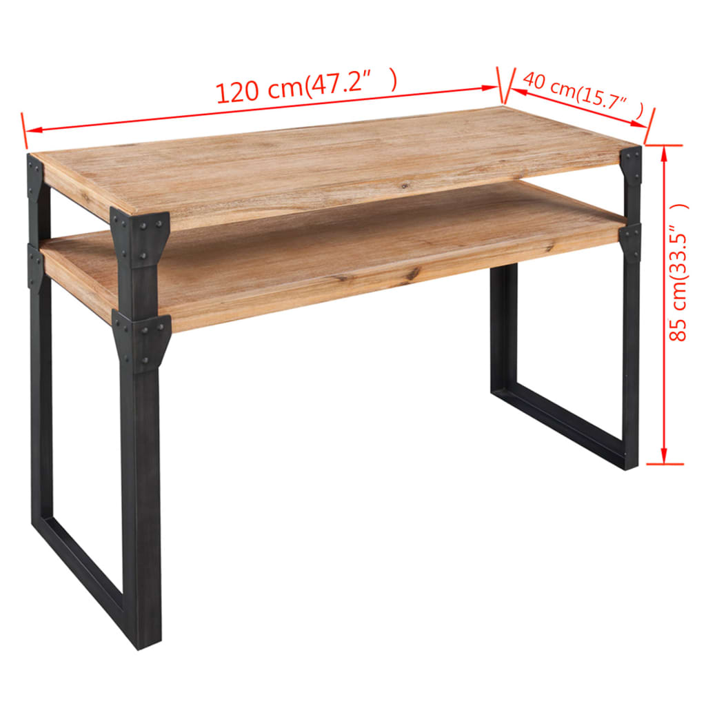 Table console Bois d'acacia massif 120 x 40 x 85 cm - XIOS