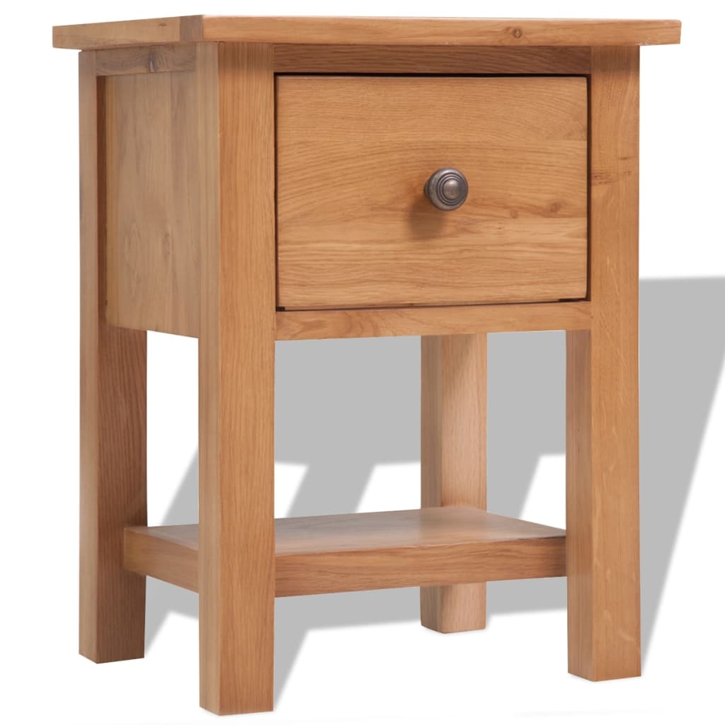 Table de chevet 36x30x47 cm Bois de chêne massif - XIOS