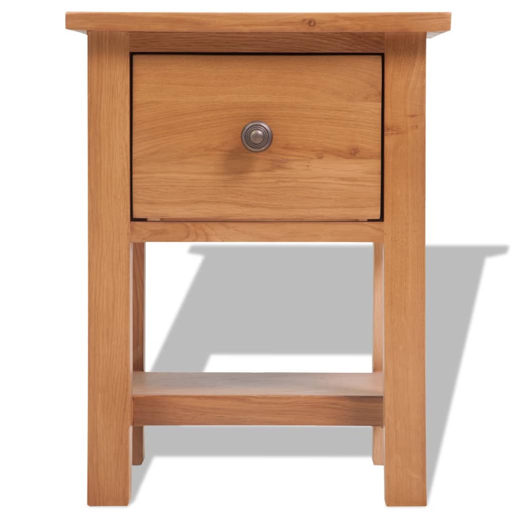 Table de chevet 36x30x47 cm Bois de chêne massif - XIOS
