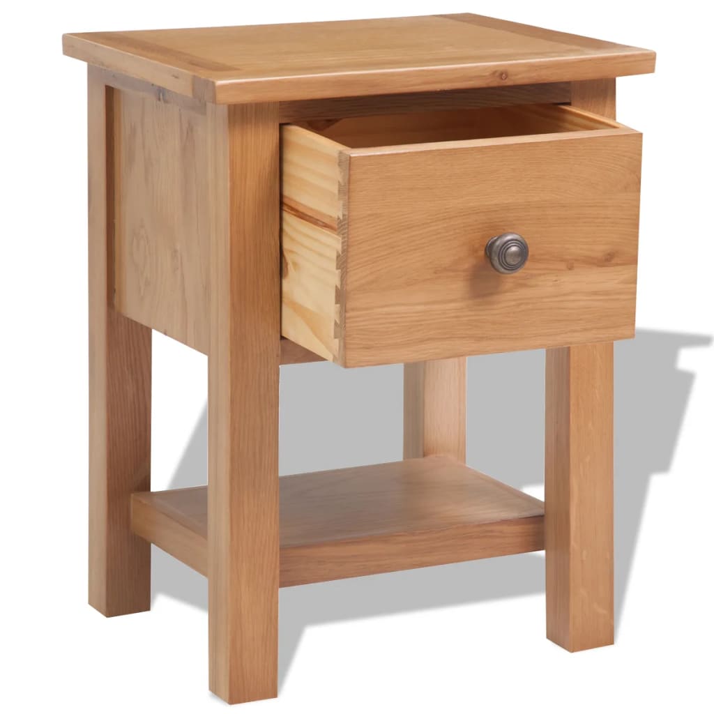 Table de chevet 36x30x47 cm Bois de chêne massif - XIOS