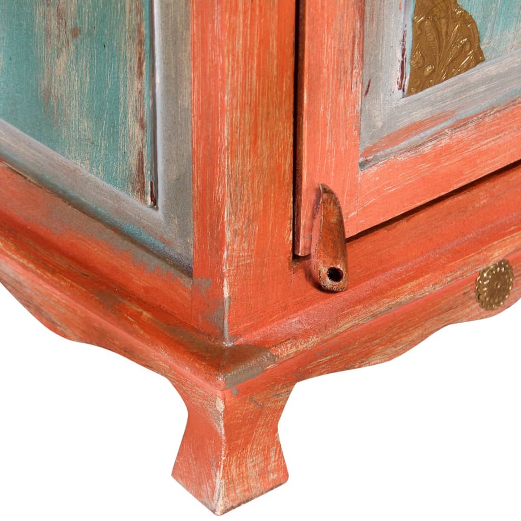 Table de chevet Bois de manguier massif Orange - XIOS