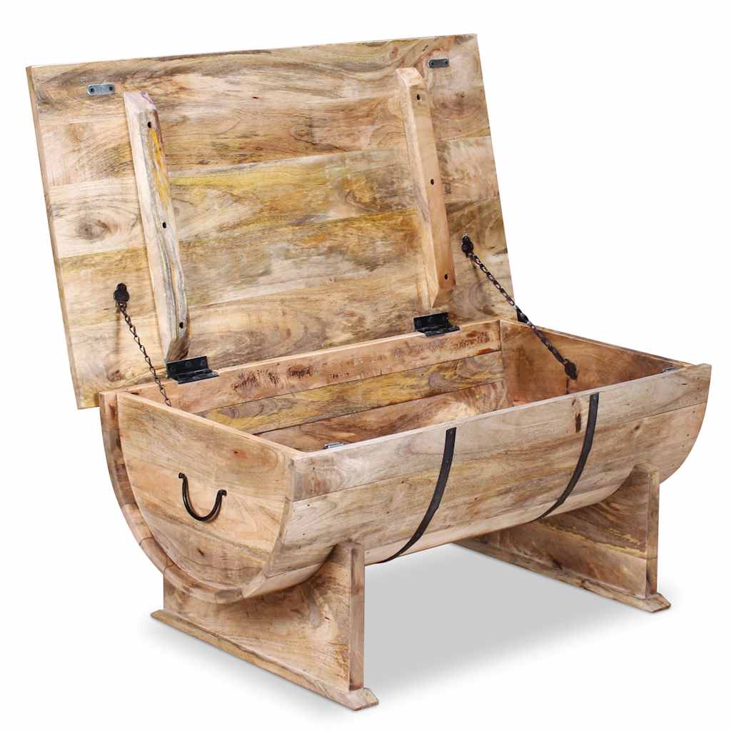 Table basse Bois de manguier massif 88x50x40 cm - XIOS