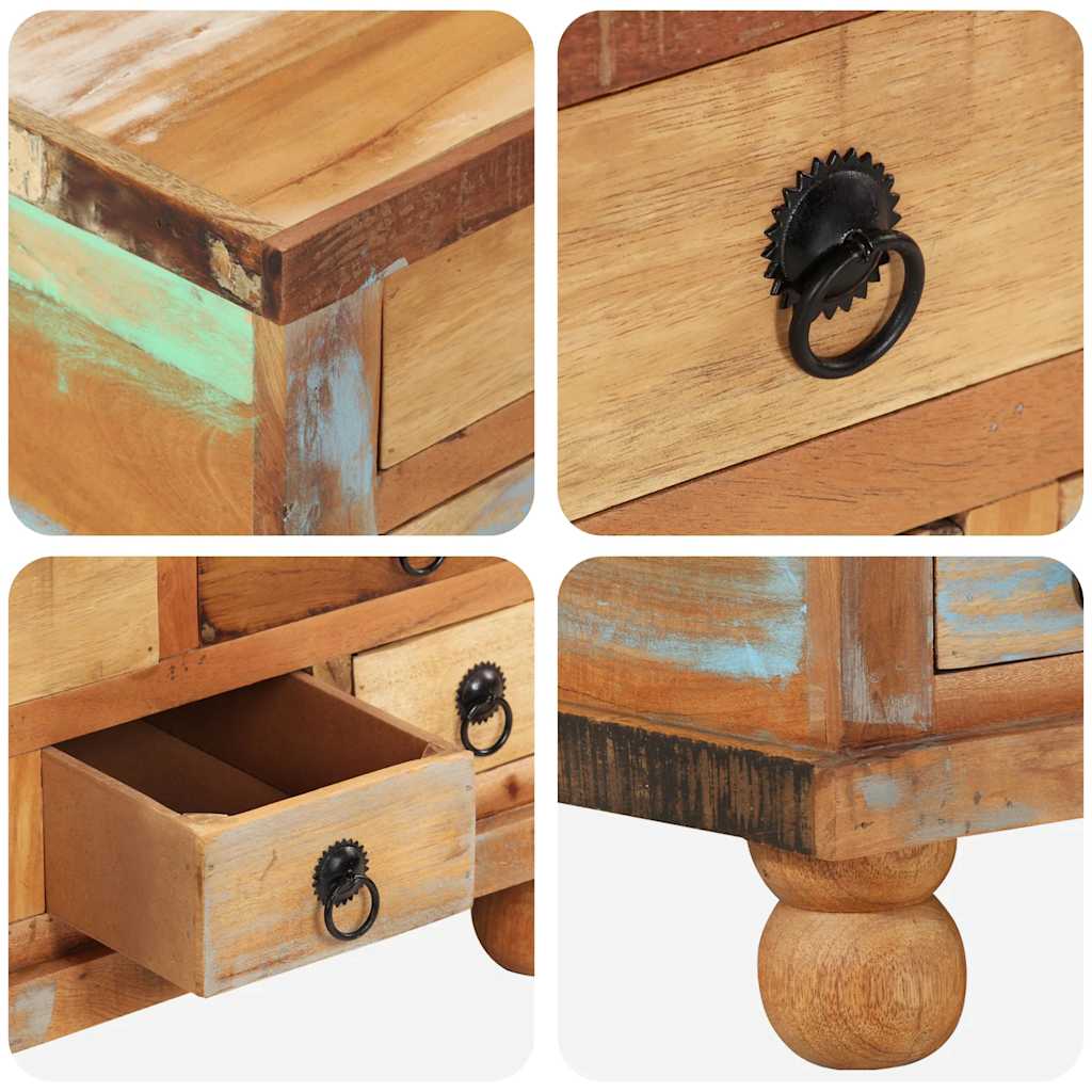 Table basse Bois de récupération 70 x 70 x 38 cm - XIOS