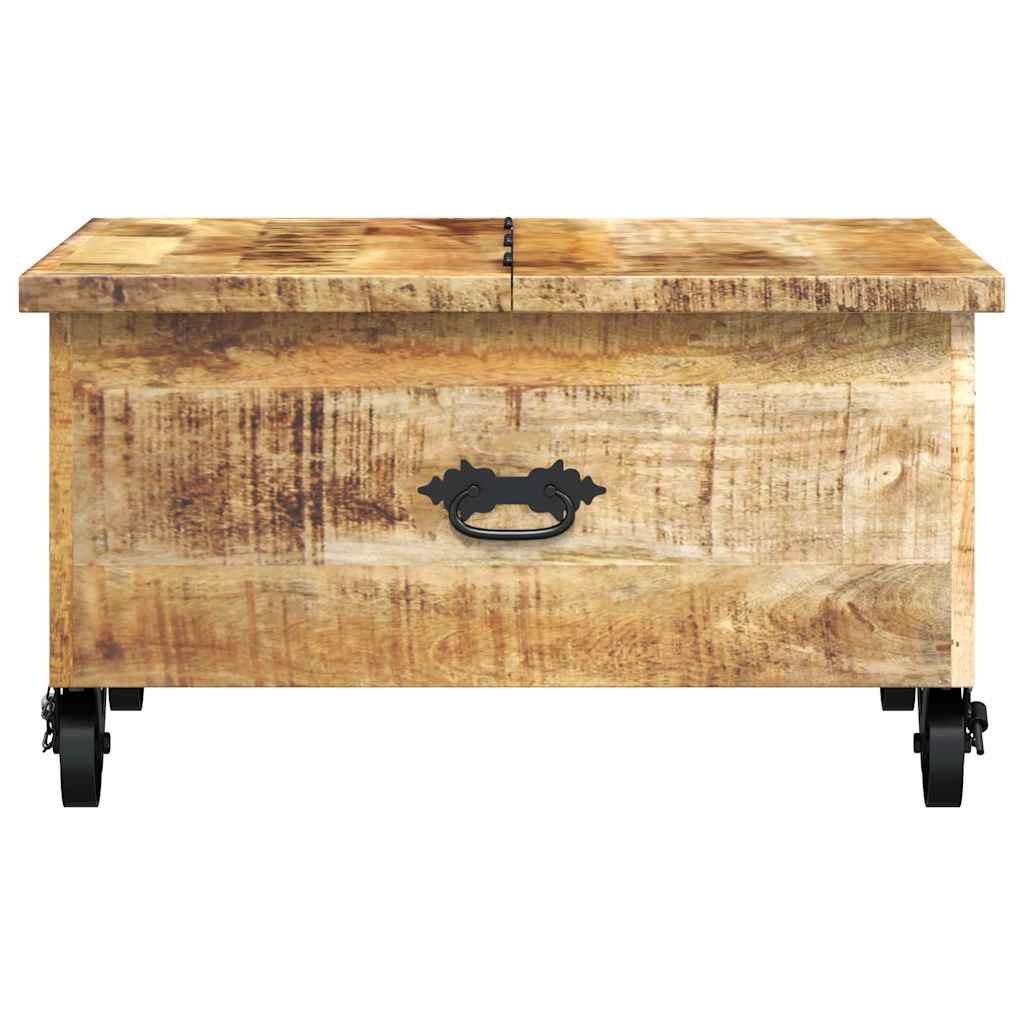Table basse Bois de manguier brut 70 x 70 x 40 cm
