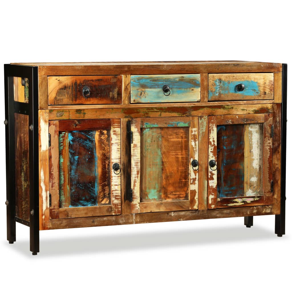 Buffet Bois de récupération massif 120x35x76 cm - XIOS