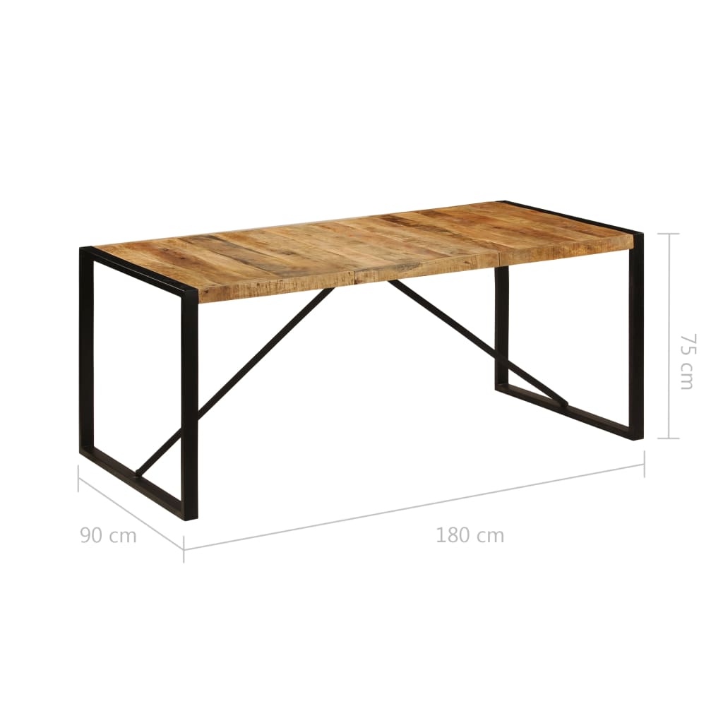 Table à manger Bois de manguier brut 180 cm - XIOS