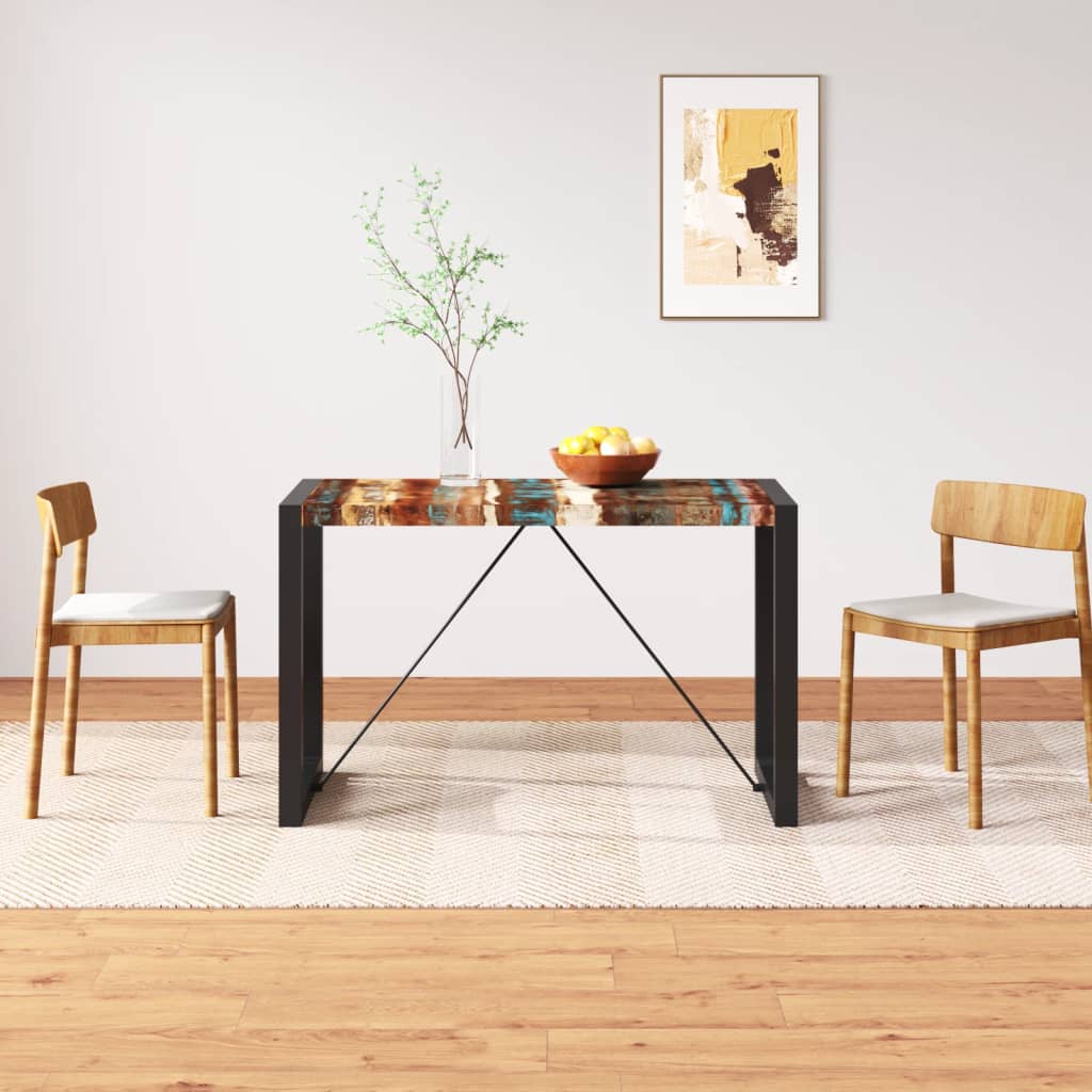 Table à manger Bois de récupération massif 120 cm - XIOS