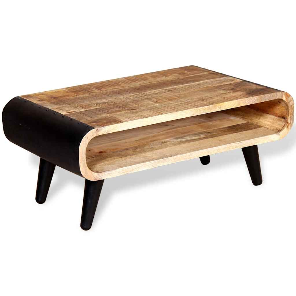 Table basse Bois de manguier brut 90x55x39 cm - XIOS